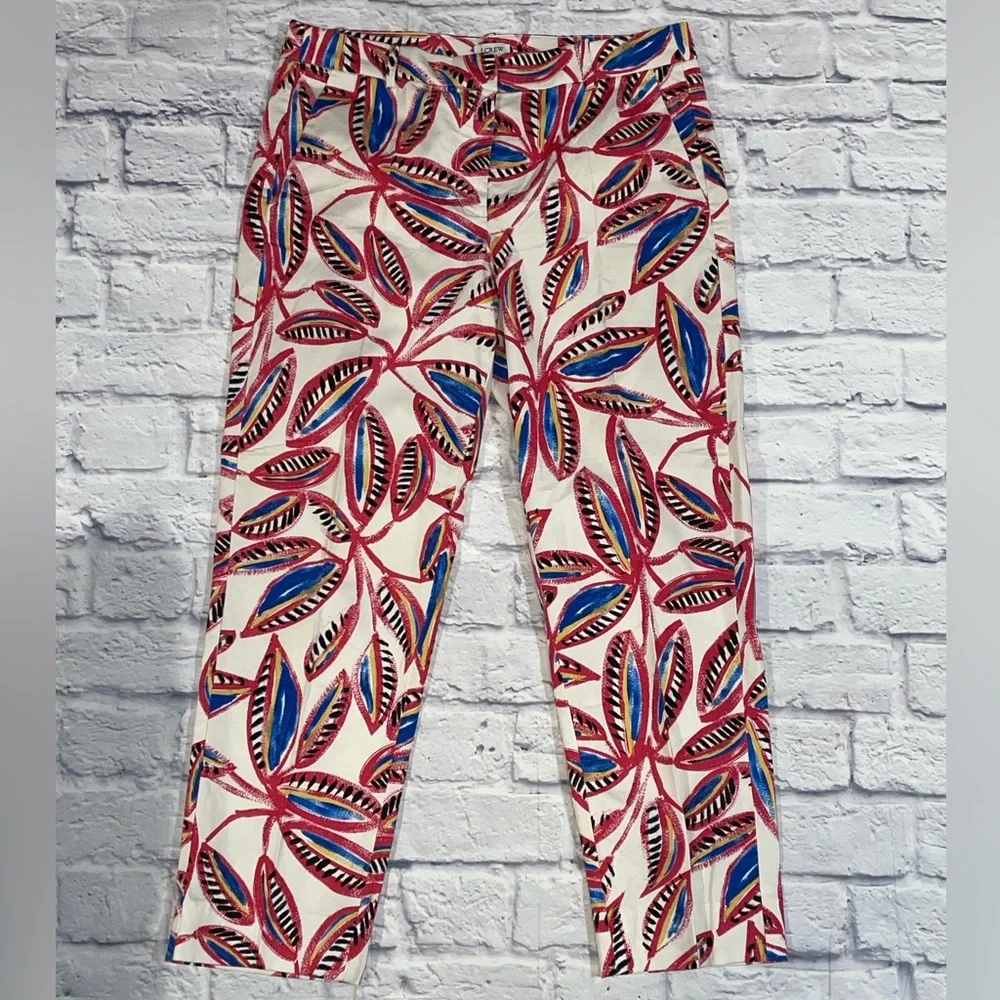 J. Crew Women's Patterned Skimmer Pant. Size 8